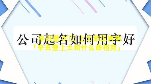 辛丑壁 🦅 上土命正官格「辛丑壁上土和什么命相克」